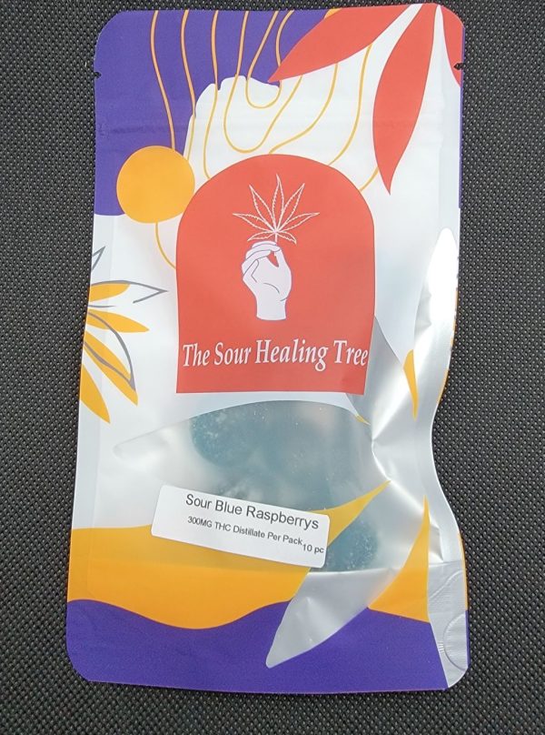 The Sour Healing Tree Sour Blue Raspberry 300mg