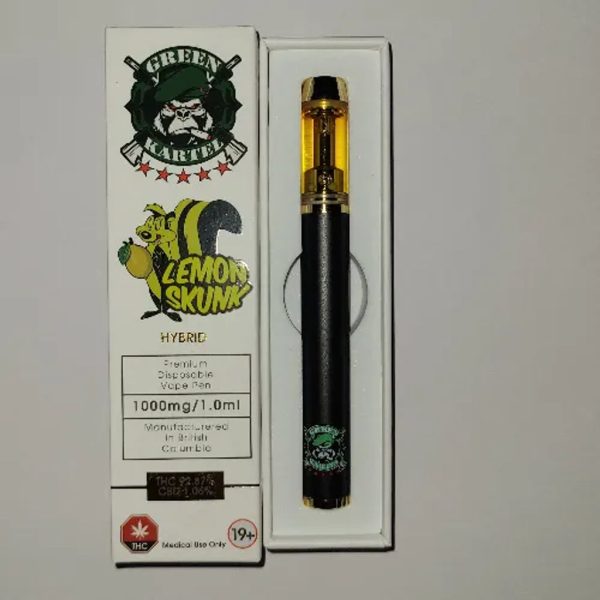 GREEN KARTEL 1000MG LEMON SKUNK  DISPOSABLE PEN