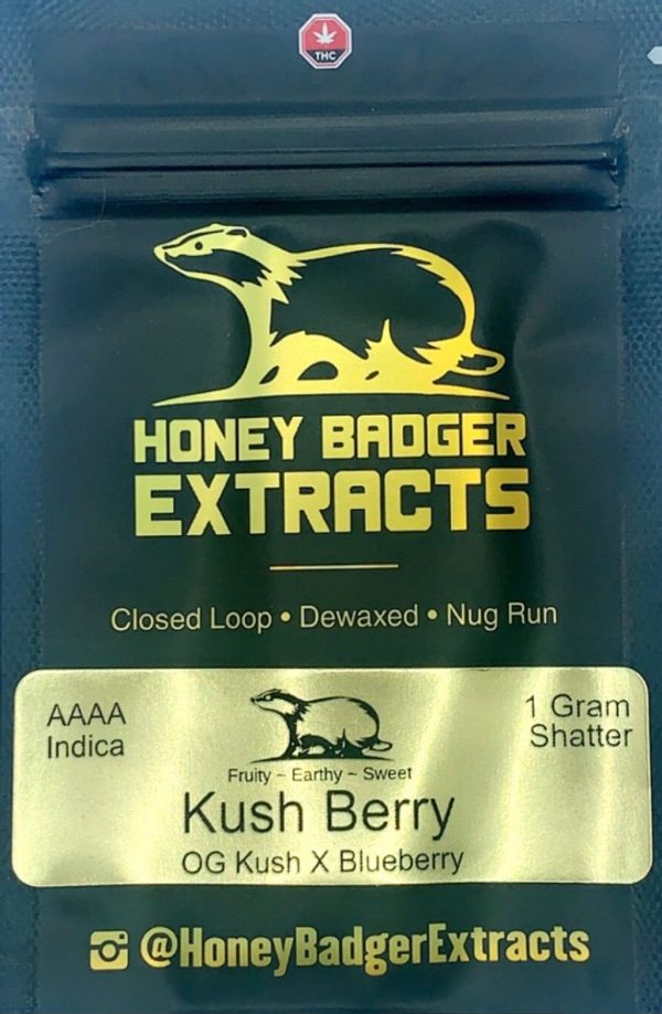 Honey Badger Shatter- Kush Berry