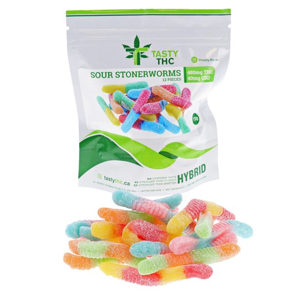 Sour Stonerworms (480mg THC/40mg CBD)