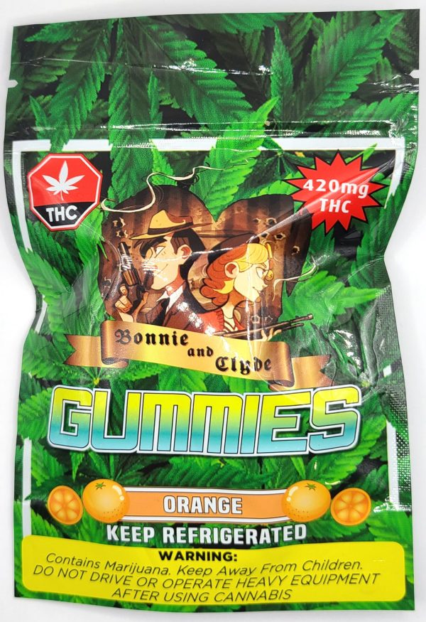 Bonnie & Clyde Gummies ✨Orange✨ 420 MG (5 for $75)