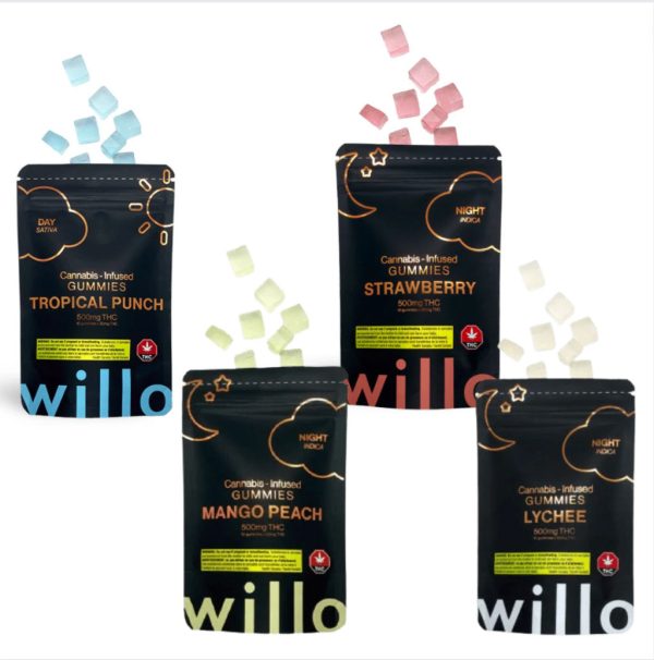 Willo Gummies 500mg THC (Various Flavours)